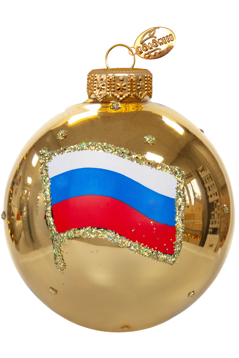 Елочный шар Триколор КУ-65-244153